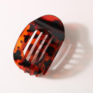 韓国スタイルフラットヘアクリップラウンドレイダウンヘアクロークリップ女の子用フレンチストロングホールドヘアバレット - Product Image 4