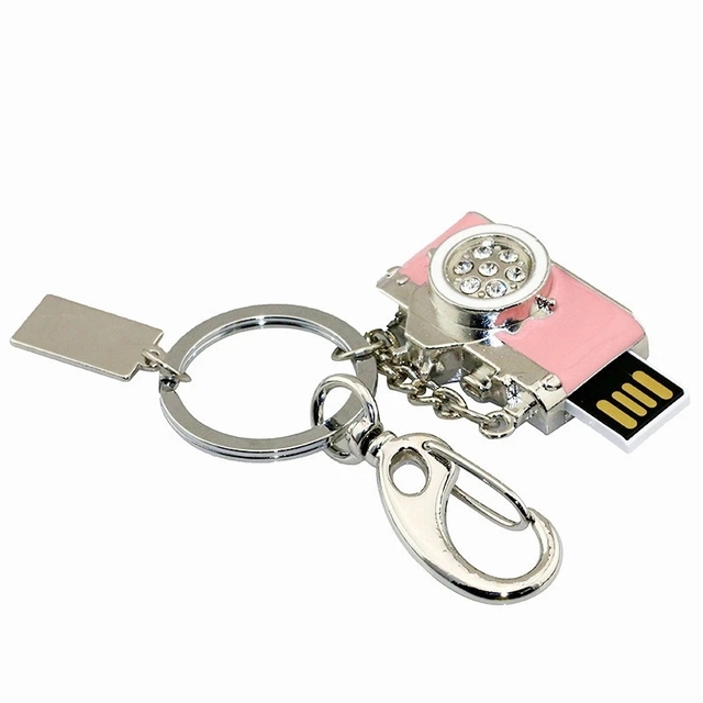 2.0 Cute 8GB 16GB 32GB 64GB Pen Drive Memory Stick New Stock Cute Gift USB Disk 1GB-64GB Jewelry Metal USB Flash Drive