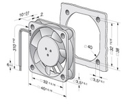 Ventilateur de refroidissement Allemagne 24V 48V 12V 54mA 0.65W AC EC 4010 40x40x10mm 4cm pour carte graphique CPU à double roulement à billes 412F-124