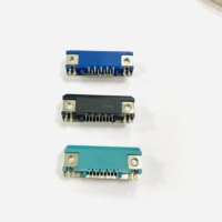 Adaptateur DB9 mâle horizontal à 90 degrés, simple rangée, vert, fin et mince, connecteur PCB, emballage en boîte, Hongsheng DS003GROM