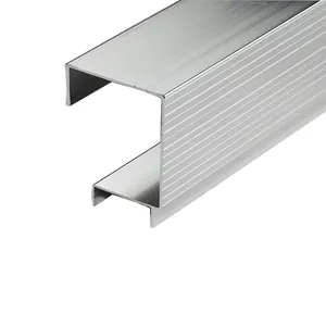 La Chine fabrique le profil en aluminium de cadre coulissant d'armoire de cuisine d'alliage d'aluminium d'extrusion