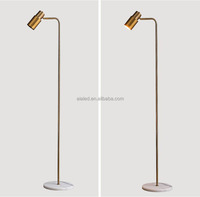Lampe de sol économique flexible à projecteur, en marbre, pour lecture, hôtel, villa, lampe standard E27, resorts