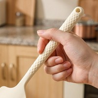 Spatule en silicone extra large, résistante à la chaleur et au four, de qualité alimentaire, flexible et anti-rayures pour la pâtisserie, la pâte à biscuits et la pâte à gâteau