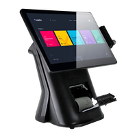 Terminal de máquina Android de 15,6 pulgadas y 11,6 pulgadas, dispositivo de impresión con pantalla Dual POS, Windows, restaurante, Pc, sistema Pos