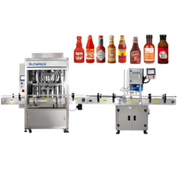 Machine de remplissage liquide à haute viscosité Machine de remplissage automatique de sauce Ligne d'emballage de remplissage d'huile végétale