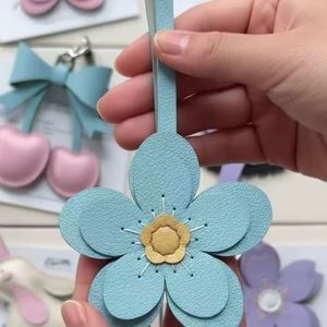 YY Beautiful PU Leather Cherry <b>Bag</b> <b>Charms</b> for Women Fashion Keychain Accessories for Handbag Bow Purse Keychain <b>Charm</b> for GIfts - Product Image 3