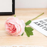 Bunga Ranunculus Sutra Asli Sentuhan Lembut Grosir, Buket Pengantin Ranunculus Buatan untuk Dekorasi Meja Ruang Tamu Pernikahan Rumah