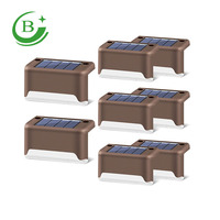 Lampes led solaires étanches pour le jardin, modèle mis à niveau, avec panneau solaire, luminaire d'extérieur, idéal pour une clôture, un plancher ou des escaliers, nouveauté 2020