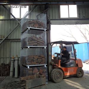 מותאם אישית פלדה מתכת כבדה ציוד מטען אחסון מטען מתקפל תיל מיכל רשת - Product Image 5