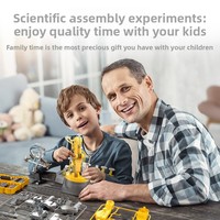 Bras robotique hydraulique 3 en 1, projets de construction STEM, jouets en plastique unisexes, kits scientifiques pour enfants
