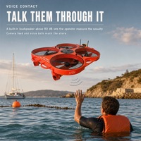 Bouée de sauvetage électrique intelligente à double usage air-mer, avec aile de vol télécommandée, pour la survie en eau et le sauvetage d'urgence en rafting