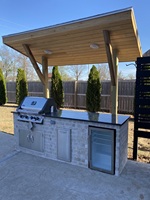 Cuisine extérieure, Pizza et barbecue Grill cuisine de jardin cuisine extérieure non assemblée cuisine extérieure modulaire préfabriquée