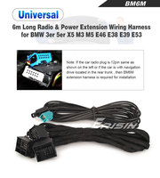 Harnais d'extension Erisin BM6M 6M pour système Harman Kardon Bose BMW, adaptateur de câblage autoradio Plug & Play, stock UE