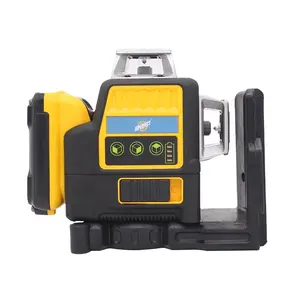 JSPERFECT 3D green lines two big lithium batteries laser level with LED battery indicator