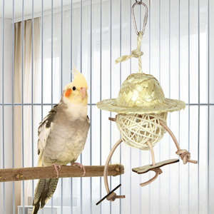 Suministros <span class=keywords><strong>de</strong></span> aves naturales al por mayor, forraje <span class=keywords><strong>de</strong></span> bambú <span class=keywords><strong>de</strong></span> ratán estrella, masticable juguete para conejos, cobayas, chinchillas, pájaros a buen precio - Product Image 4