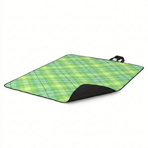 Outdoor With Zipper Tote Bag, Waterproof Foldable <b>Picnic</b> Mat Beach <b>Blanket</b> Adjustable Strap - Product Image 3