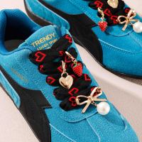 Charmes de chaussures personnalisables EDGE Fashion, design luxueux en métal et perles, accessoires décoratifs amovibles pour baskets