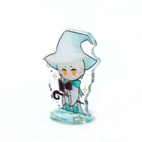 Support de figurine en acrylique personnalisé (couleur et logo) – Présentoir écologique léger pour figurines de dessins animés et anime, porte-clés en acrylique