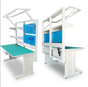 Banco DE <span class=keywords><strong>TRABAJO</strong></span> Esd estándar de <span class=keywords><strong>Alemania</strong></span> para reparación de teléfonos móviles con gabinete de herramientas Mesa de montaje industrial para fábrica eléctrica de laboratorio - Product Image 1