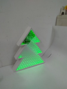 LED Battery Powered Artificial Desk Christmas <b>Tree</b> 3D Mirror Night <b>Light</b> Eco-Friendly for Home Decoration - Product Image 4