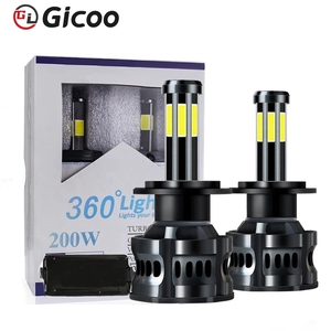 ไฟหน้ารถยนต์ GICOO X8 360 8 ด้าน 50W 10000LM H4 พร้อมระบบระบายความร้อน ไดรเวอร์ Canbus หลอดไฟ LED H7 H11 H4 9005 9006 - Product Image 4