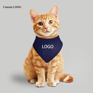 Écharpe triangulaire pour animaux de compagnie OEM - Logo personnalisé, écologique, imprimée numériquement, pour chiens et chats - Product Image 1