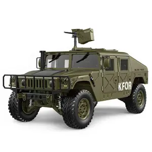 HG-P408 Rc 4X4 1:10 2.4G 4WD 16CH 30 Km/h Rc Model Auto Amerikaanse Truck Zonder Rc Militaire voertuigen Acculader