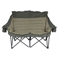 Silla Plegable Doble Tipo Luna para Exteriores YUNJU, Tumbona Portátil para Jardín, Sofá para Playa y Picnic, OEM