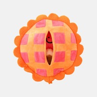 Nouveau jouet pour animaux de compagnie Peach Pie avec BiBi Sound polaire en peluche écologique en stock avec sac d'emballage pour la cachette de nourriture pour chiens