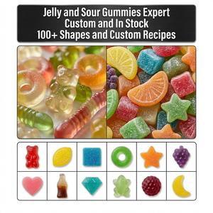 Gomitas de Frutas con Recubrimiento Ácido Halal al por Mayor, Fabricante de Dulces con Etiqueta Privada Personalizada, Certificación BRC, OEM, ODM - Product Image 2