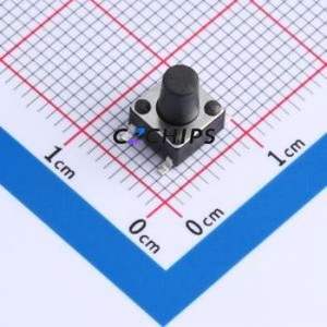 TS668TP 250gf 013 Tactile Switch SMD-4P,6x6mm Switch Single Pole Single Throw Round Button 2.5N Vertical Mount - Product Image 1