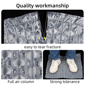 Wholesale 40*50 cm Transparent Air <strong>Bubble</strong> File Strong PE <strong>Wrap</strong> Roll Film Air Cushion Packaging Materials 300 m - Product Image 5