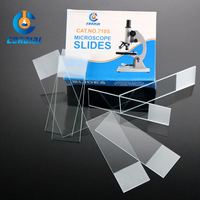 CORDIAL 7109 Color Frosted One End One Side Polished Edges Microscope Slides for Laboratory Use