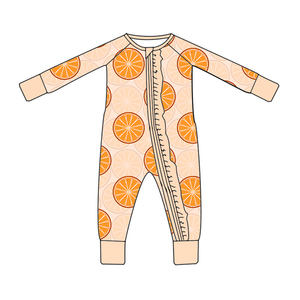 ชุดนอนซิปปี้พร้อมจั๊มสูทเด็กผ้าไผ่ลายระบาย ผู้ผลิตขายส่งแบบ RTS ชุดนอนเด็กแรกเกิดลายพิมพ์ชิ้นเดียว - Product Image 3