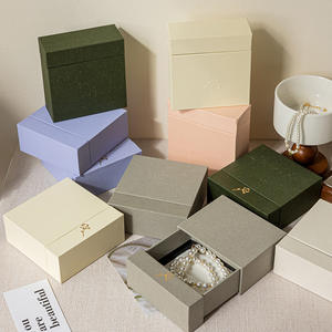 Boîte cadeau de luxe réutilisable avec logo imprimé, design personnalisé avec ruban, pour emballage de parfum - Product Image 1