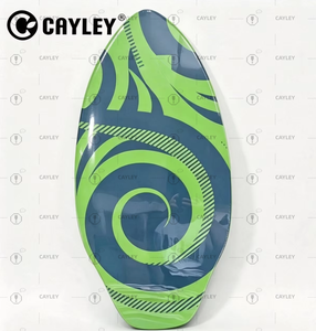 CAYLEY <span class=keywords><strong>Skimboard</strong></span> en <span class=keywords><strong>bois</strong></span>, planche graphique durable motif requin pour débutants en <span class=keywords><strong>skimboard</strong></span> de plage - Product Image 4