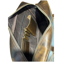 Porte-documents Classique de Luxe en Cuir Véritable pour Homme, Sac à Bandoulière Portable pour Ordinateur Portable, Fait Main avec Sangle Réglable