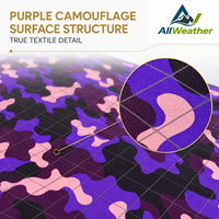 Tissu X-PAC camouflage violet personnalisé en nylon/polyester composite, motif losanges, imperméable et coupe-vent pour sacs à dos et activités de plein air
