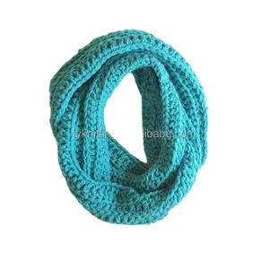时尚新设计不同颜色针织围巾消声器针织领巾