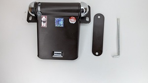 Ferme-porte automatique Hydro avec construction en aluminium MS et plastique PVC, finition noire en acier inoxydable, revêtement en poudre marron - Product Image 2