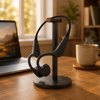 Écouteurs Bluetooth à Oreille Libre, Écouteurs Sportifs Sans Fil à Conduction Aérienne avec Crochets d'Oreille, Étanchéité IPX5, Bluetooth 5.3 pour la Course à Pied