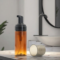 Bouteilles en plastique de 150ml/120ml/200ml avec bouchon à vis de pompe à mousse pour soins de la peau sérum crème pour le visage nettoyant pour le visage matériel PC