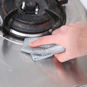 Éponge en fil d'acier inoxydable pour nettoyer les casseroles et les poêles, usage en cuisine - Product Image 3
