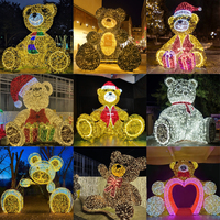 Lumière LED 3D personnalisée motif chat robot, étanche IP65, pour décoration extérieure commerciale de Noël, centres commerciaux et aménagement paysager
