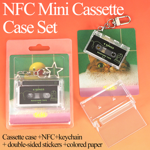 WEISHENG - Caja de Casete Mini Vintage Personalizada con Blíster, Etiquetas NFC para Álbumes de Música de Conciertos, Llavero de Casete Mini de Estrellas del K-Pop - Product Image 1