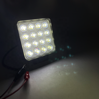 Lumière LED Système d'éclairage automobile 48W Epaisseur 50MM 3030 Chips Forme carrée Lampe de travail LED universelle Tous les modèles