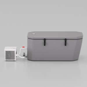 ชุดอ่างแช่น้ำเย็นแบบเป่าลมพร้อมเครื่องทำความเย็น 0.5HP/0.8HP และระบบฆ่าเชื้อโอโซน สำหรับฟื้นฟูร่างกายหลังออกกำลังกายที่บ้านหรือยิม - Product Image 3