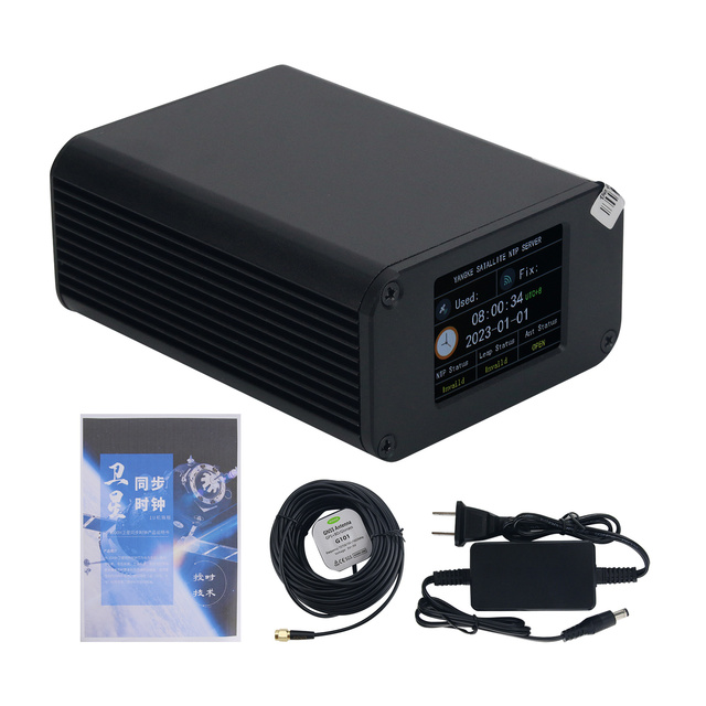 YK-1000H Portable NTP Network Time Server with 50m Professional GPS Antenna Lightning Protected