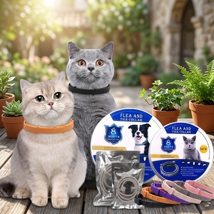 Collier <span class=keywords><strong>anti</strong></span>-puces et <span class=keywords><strong>anti</strong></span>-tiques pour <span class=keywords><strong>chien</strong></span>, imperméable, <span class=keywords><strong>anti</strong></span>-moustiques, <span class=keywords><strong>anti</strong></span>-parasites, pour chiot, OEM, 8 mois de protection longue durée, réglable, multicolores - Product Image 1