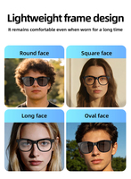 Gafas Inteligentes con Audio, Bluetooth V5.3, Lentes Fotocromáticas, Altavoz de Oído Abierto, Llamadas Manos Libres, Control Táctil, Resistencia al Agua IPX4, Radio FM, para Exteriores